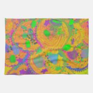 Orange Cupcakes kitchen towel
