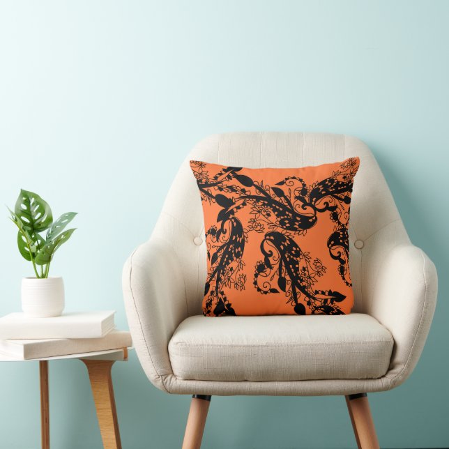 orange cushion (Chair)