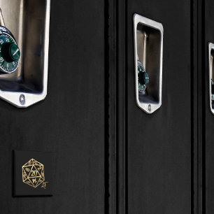 Orange D20 Crit AF   Roleplayer PnP Gamer Dice Magnet