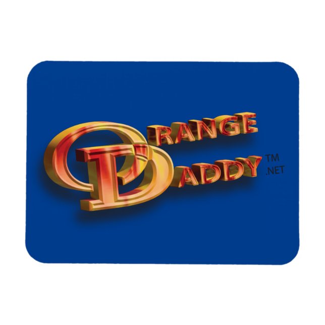 Orange Daddy 3D Magnet (Horizontal)