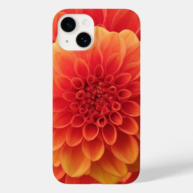Orange Dahlia Case-Mate iPhone Case (Back)