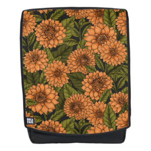 Orange Dahlia garden Backpack