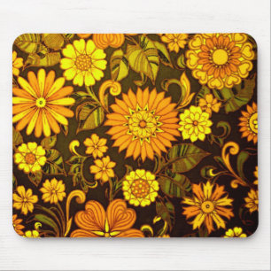 Orange Daisies Mouse Pad