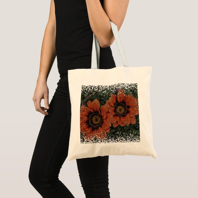 Orange Daisy Balls Budget Tote Bag (Front (Product))