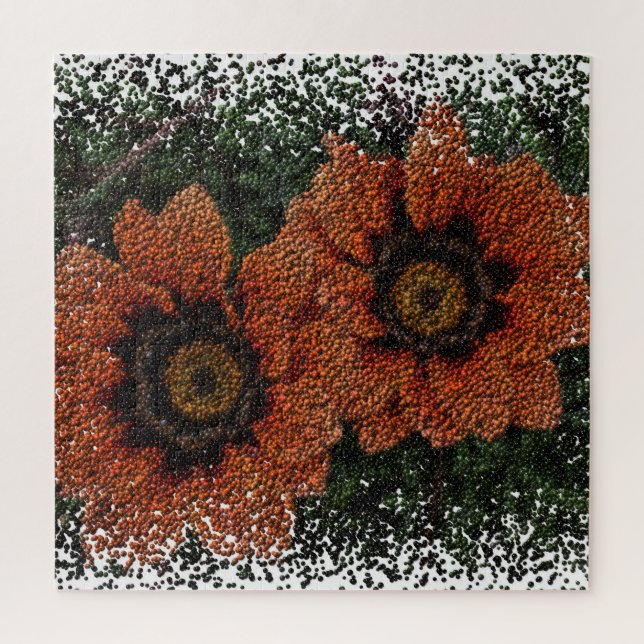 Orange Daisy Balls Jigsaw Puzzle (Vertical)