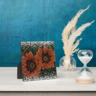 Orange Daisy Balls Plaque