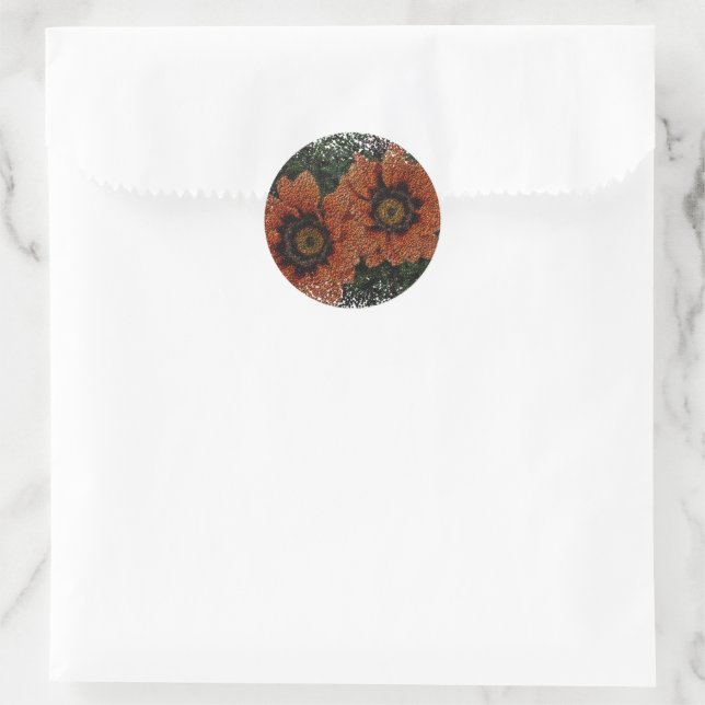 Orange Daisy Balls Stickers (Bag)