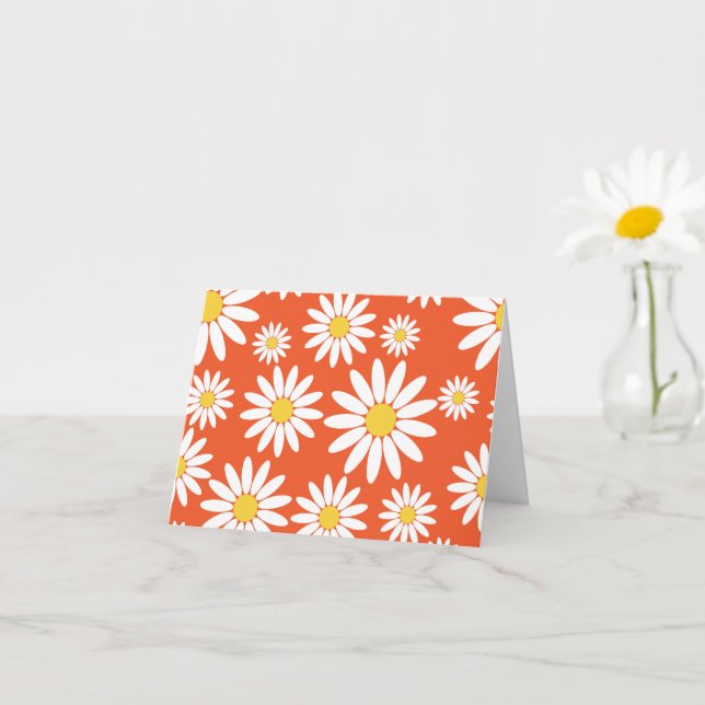 Orange Daisy Card (Small Plant)