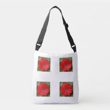 Orange Daisy Crossbody Tote