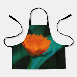 Orange Daisy Flower Photograph Apron