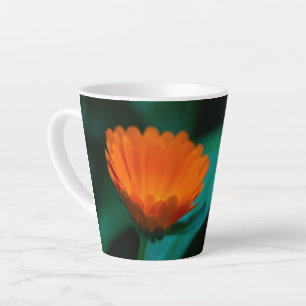Orange Daisy Flower Photograph Latte Mug