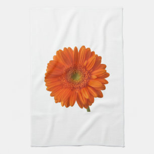 Orange Daisy Kitchen Towel