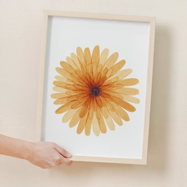 Orange Daisy Sweet Flower Nursery Decor (Orange Sweet Flower Nursery Decor)