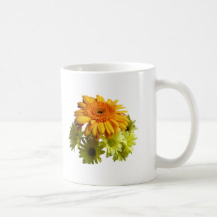 Orange Daisy With Yellow Mums Coffee Mug