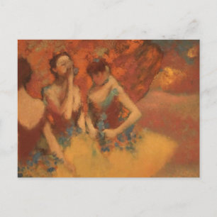 Orange Dancers Edgar Degas Postcard