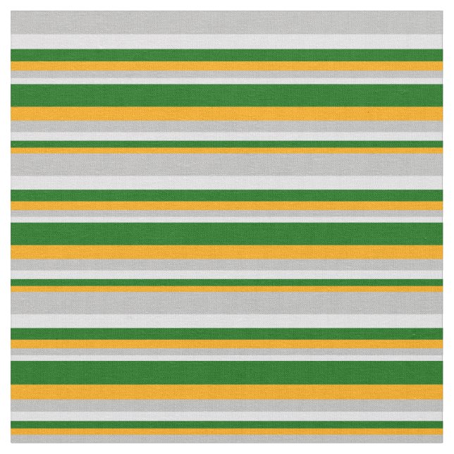 Orange, Dark Green, Lavender, and Grey Coloured Fabric (Close Up)