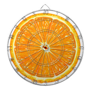 orange Dartboard with custom 