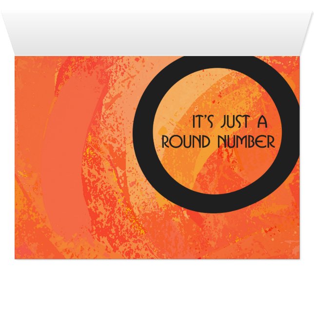 Orange Decade Birthdday (Inside Horizontal (Bottom))
