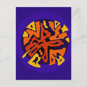 Orange design by Moma Postcard