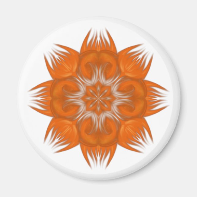 Orange Design Magnet (Front)