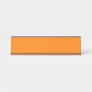 Orange Desk Name Plate