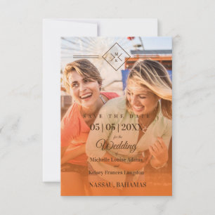 Orange Destination Wedding Gay Lesbian Wedding