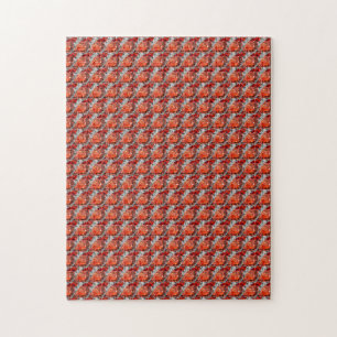 Orange Diamond Gemstone Art, Orange Jigsaw Puzzle