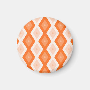 Orange diamond pattern magnet