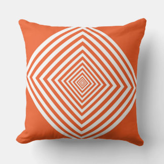 Orange Diamond Shape Cushion