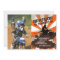 Orange Dirt Bike Birthday Invitation