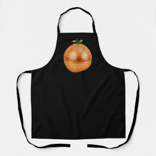 Orange Disco Ball Apron