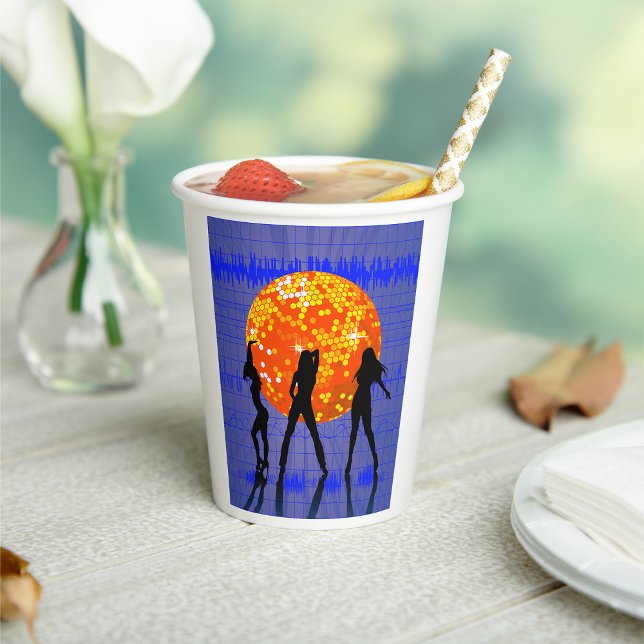 Orange Disco Ball Paper Cups (Creator Uploaded)