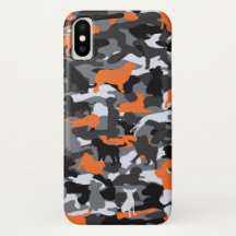 Orange Dog & Bone Camo iPhone Case