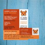 Orange Dog, Dog Trainer Advertising Flyer<br><div class="desc">Orange Dog,  Dog Trainer Advertising Flyer by The Business Card Store.</div>