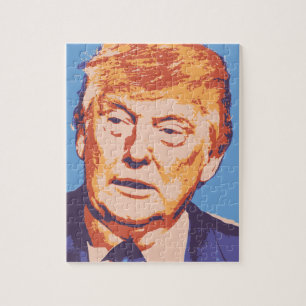 orange donald trump jigsaw puzzle