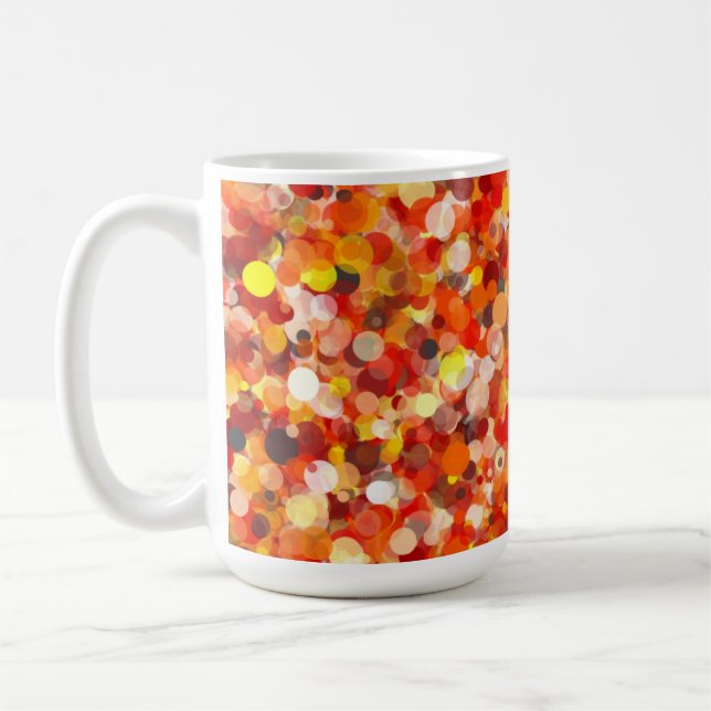 Orange Dot 15oz Mug (Left)