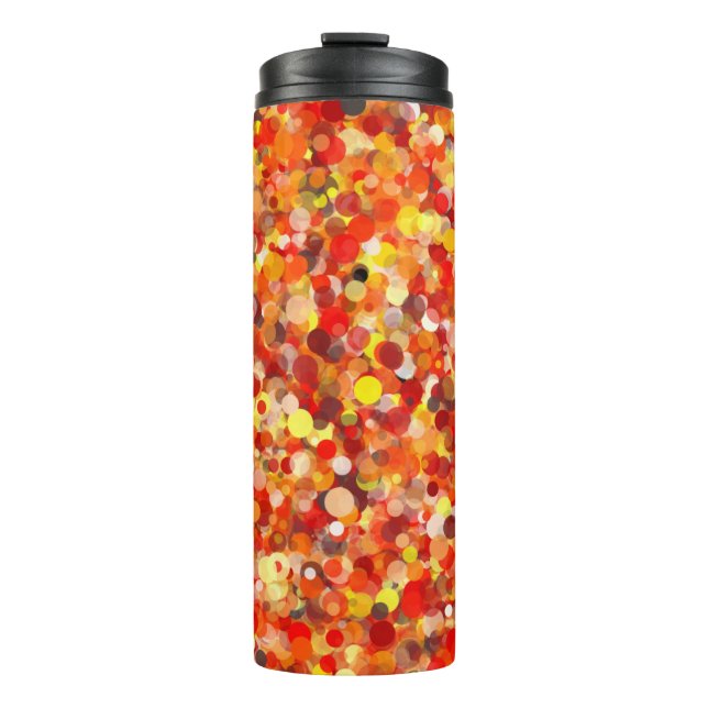 Orange Dot Thermal Tumbler (Front)
