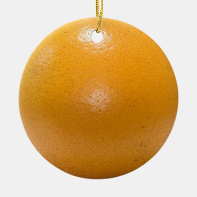 "orange" DOUBLE SIDED ornament (Front)