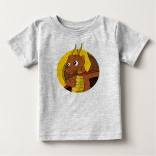 Orange dragon cartoon baby T-Shirt