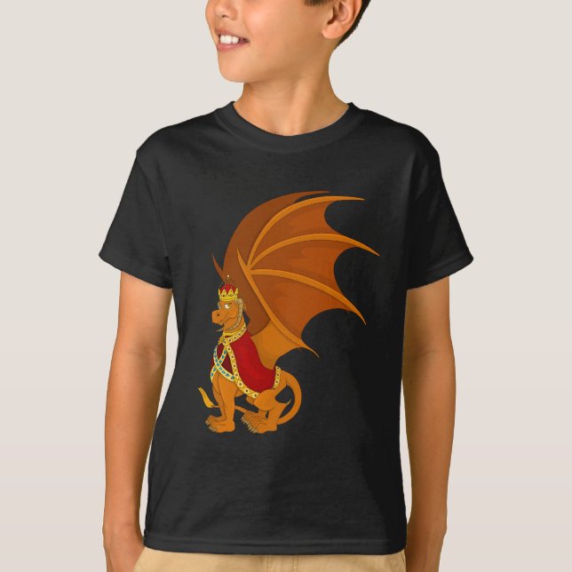 Orange dragon cartoon T-Shirt (Front)