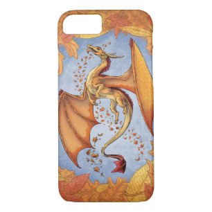 Orange Dragon of Autumn Nature Fantasy Art iPhone 8/7 Case