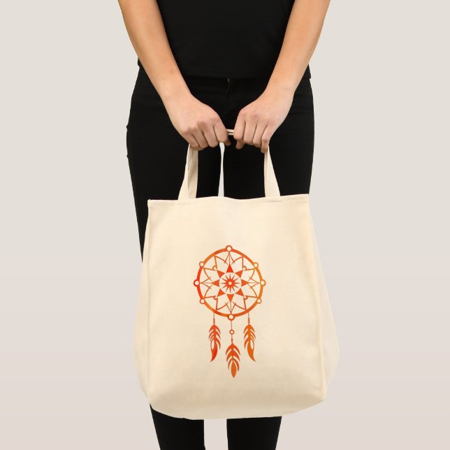 Orange Dreamcatcher Tote Bag (Front (Product))