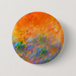 Orange Dreamscape 6 Cm Round Badge