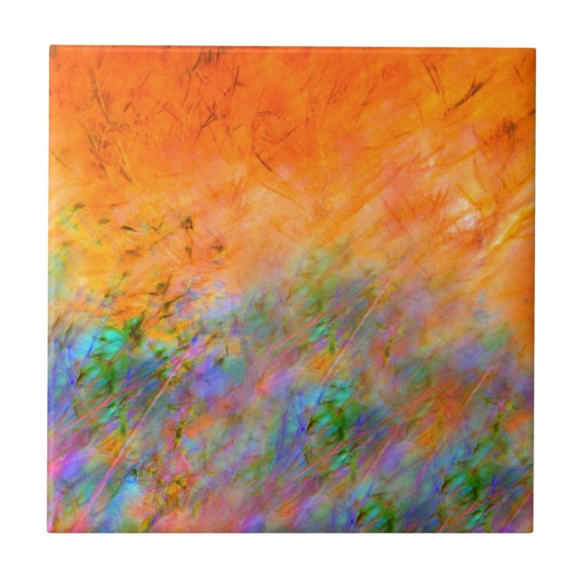 Orange Dreamscape Tile (Front)