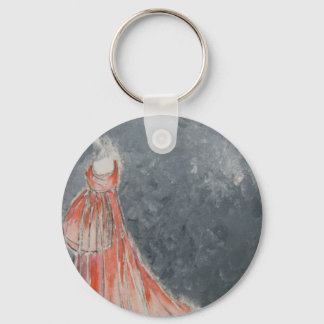 Orange Dress Keychain