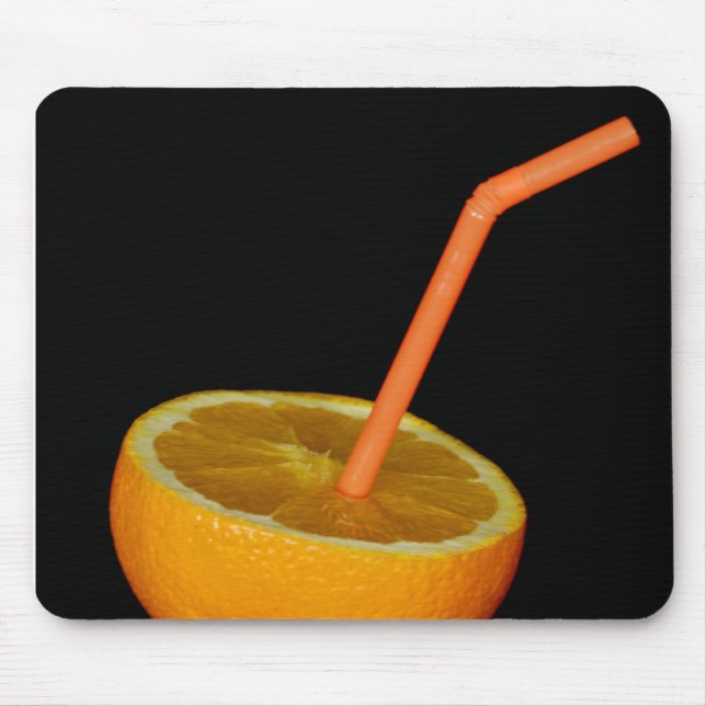 Orange Drink Mouse Pad (Front)