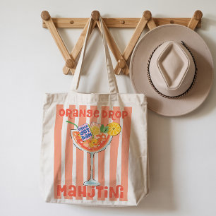 Orange Drop Martini Mahjong Tote Bag