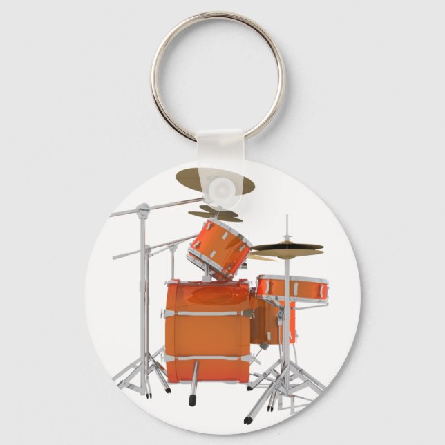 Orange Drum Kit: Key Ring (Front)