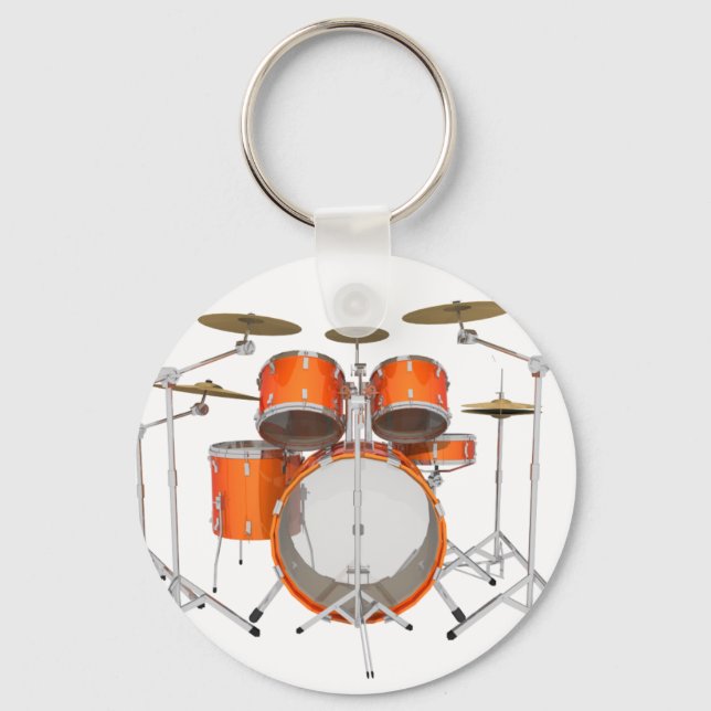 Orange Drum Kit: Key Ring (Front)