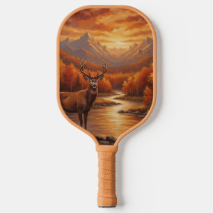 Orange Duck Elk Funny Buck Deer Hunting Bass Pickleball Paddle